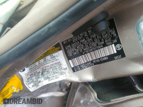 2005 Toyota Camry LE with VIN 4T1BF30K75U110646, listed as a IAAI auction lot 41918449 with Not Provided miles and . Bid and sale history available at DreamBid. Image 9.