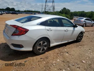 2020 Honda Civic LX z VIN 2HGFC2F64LH592299, wystawiony jako Copart lot #57040525 z przebiegiem 154 093 mil mil oraz Szkoda całkowita • Salvage title. Historia ofert i sprzedaży dostępna na DreamBid. Obrazek 3.