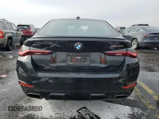 2022 BMW 4 Series M440i xDrive with VIN WBA13AW01NFL97602, listed as a Copart auction lot 43349585 with 46,123 mi miles and Salvage title. Bid and sale history available at DreamBid. Image 6.