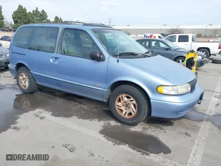 1997 Nissan Quest XE with VIN 4N2DN1117VD801599, listed as a IAAI auction lot 41558507 with 205,064 mi miles. Bid and sale history available at carsss.com. Image 1.