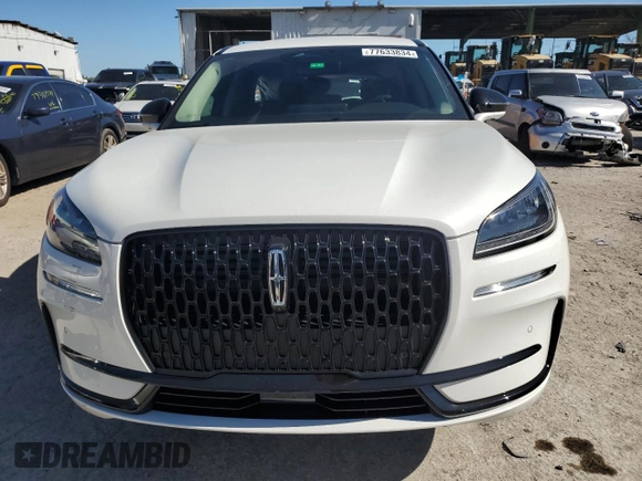 2024 Lincoln Corsair Premiere z VIN 5LMCJ1CAXRUL25175, wystawiony jako Copart lot #77633834 z przebiegiem 157 mil mil oraz Szkoda całkowita • Salvage title. Historia ofert i sprzedaży dostępna na DreamBid. Obrazek 5.