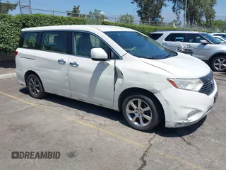 2014 Nissan Quest S with VIN JN8AE2KP8E9100401, listed as a IAAI auction lot 42598823 with 193,184 mi miles and . Bid and sale history available at DreamBid. Image 1.