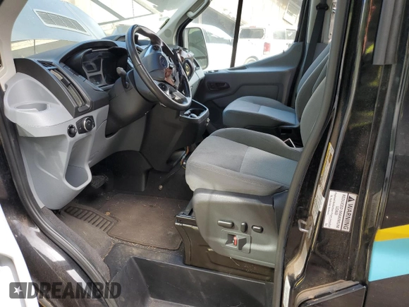 2017 Ford Transit Passenger XL with VIN 1FBZX2CM8HKB38970, listed as a Copart auction lot 55408154 with 56,597 mi miles and Salvage Title. Bid and sale history available at carsss.com. Image 7.