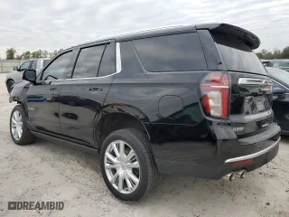 2021 Chevrolet Tahoe High Country with VIN 1GNSCTKL3MR183802, listed as a Copart auction lot 77540973 with 57,283 mi miles and Salvage Title. Bid and sale history available at carsss.com. Image 2.