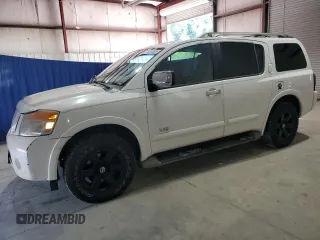 2008 Nissan Armada SE z VIN 5N1AA08D38N622398, wystawiony jako Copart lot #60508505 z przebiegiem 248 089 mil mil oraz Czysty tytuł • Clean title. Historia ofert i sprzedaży dostępna na DreamBid. Obrazek 1.
