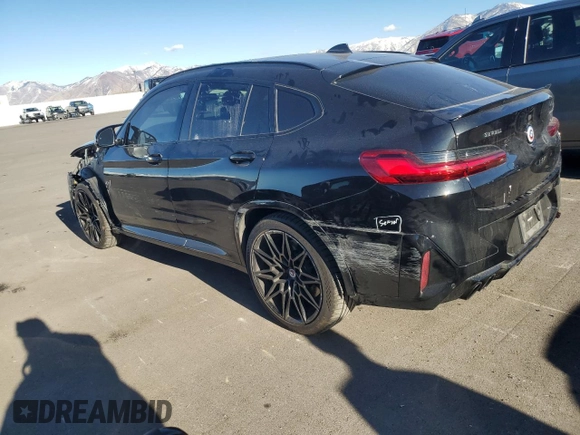 2023 BMW X4 M with VIN 5YM23EC08P9R05401, listed as a Copart auction lot 81049754 with 21,779 mi miles and Salvage Title. Bid and sale history available at carsss.com. Image 2.
