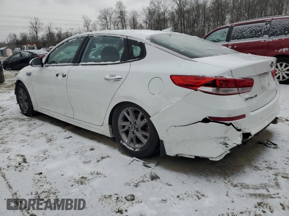 2019 Kia Optima LX with VIN 5XXGT4L31KG369860, listed as a Copart auction lot 45542435 with 126,119 mi miles and Salvage Title. Bid and sale history available at carsss.com. Image 2.