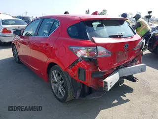 2015 Lexus CT 200h with VIN JTHKD5BH7F2229526, listed as a IAAI auction lot 42450596 with 110,661 mi miles and . Bid and sale history available at DreamBid. Image 3.