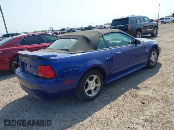2004 Ford Mustang Deluxe with VIN 1FAFP44454F126387, listed as a IAAI auction lot 41948123 with 114,686 mi miles. Bid and sale history available at carsss.com. Image 4.