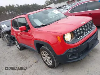 2016 Jeep Renegade Latitude with VIN ZACCJBBT0GPD91071, listed as a IAAI auction lot 41620076 with 94,972 mi miles. Bid and sale history available at carsss.com. Image 1.