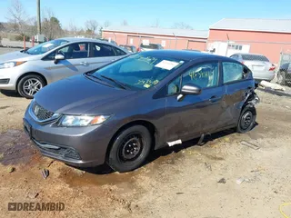 2015 Honda Civic Sedan LX with VIN 2HGFB2F56FH543488, listed as a IAAI auction lot 41854581 with 116,155 mi miles. Bid and sale history available at carsss.com. Image 2.
