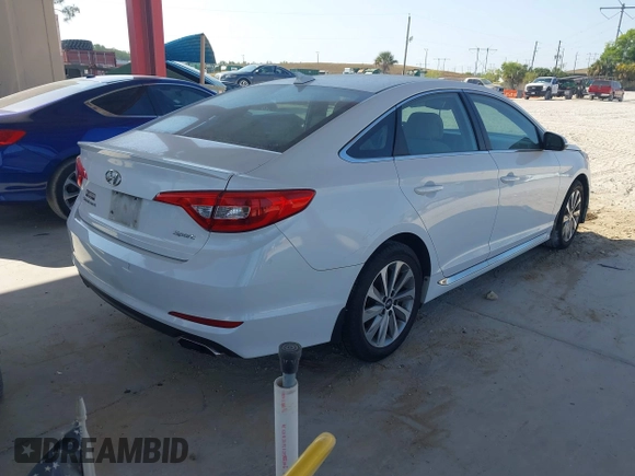 2016 Hyundai Sonata Sport with VIN 5NPE34AF1GH283142, listed as a IAAI auction lot 42226129 with 111,724 mi miles and . Bid and sale history available at DreamBid. Image 4.