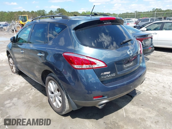 2014 Nissan Murano SL with VIN JN8AZ1MU5EW400142, listed as a IAAI auction lot 41975236 with 131,632 mi miles and . Bid and sale history available at carsss.com. Image 3.