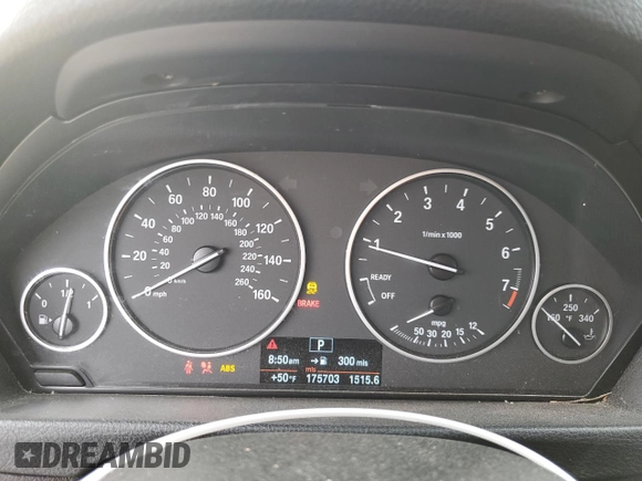 2013 BMW 3 Series 328i with VIN WBA3A5G50DNP25659, listed as a Copart auction lot 47599185 with 175,703 mi miles and Salvage Title. Bid and sale history available at carsss.com. Image 9.