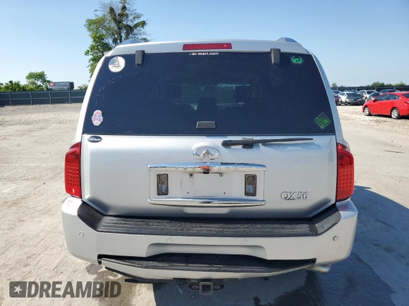 2008 Infiniti QX56 with VIN 5N3AA08C28N900030, listed as a Copart auction lot 60450244 with 198,381 mi miles and Salvage Title. Bid and sale history available at carsss.com. Image 6.