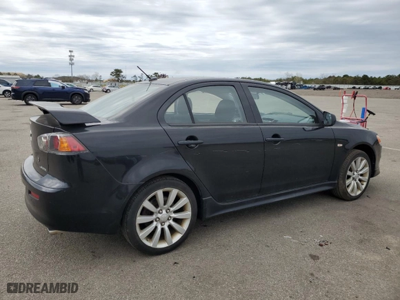 2010 Mitsubishi Lancer GTS with VIN JA32U8FW5AU001242, listed as a Copart auction lot 53711375 with 160,623 mi miles and Salvage Title. Bid and sale history available at carsss.com. Image 3.