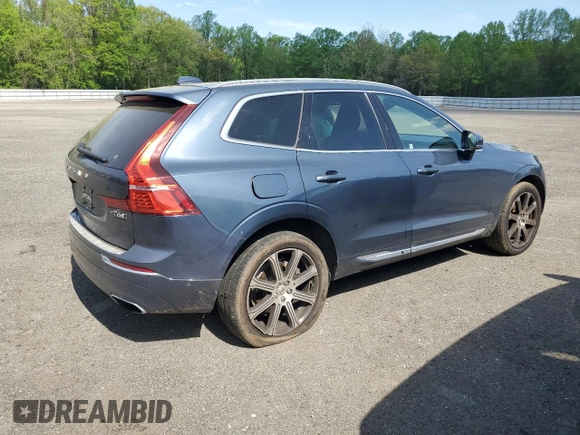 2019 Volvo XC60 Inscription with VIN YV4A22RL1K1343756, listed as a Copart auction lot 53878635 with 71,097 mi miles and Salvage title. Bid and sale history available at DreamBid. Image 3.