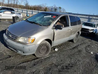 2001 Toyota Sienna CE with VIN 4T3ZF19C41U392115, listed as a Copart auction lot 43378475 with 152,438 mi miles and Salvage Title. Bid and sale history available at carsss.com. Image 1.
