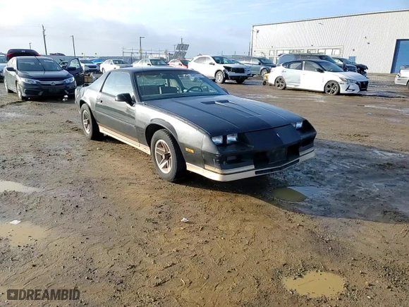 1984 Chevrolet Camaro Z28 Sport with VIN 1G1AP87G7EL175104, listed as a Copart auction lot 86895534 with 27,874 mi miles and Salvage Title. Bid and sale history available at carsss.com. Image 10.