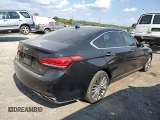 2017 Genesis G80 5.0L Ultimate with VIN KMHGN4JFXHU199715, listed as a Copart auction lot 72476994 with 133,454 mi miles and Clean Title. Bid and sale history available at carsss.com. Image 3.