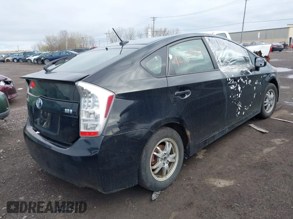 2011 Toyota Prius I with VIN JTDKN3DU2B5331127, listed as a IAAI auction lot 42139127 with 285,029 mi miles. Bid and sale history available at carsss.com. Image 4.