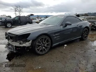 2013 Mercedes-Benz SL-Class SL 550 with VIN WDDJK7DAXDF004706, listed as a Copart auction lot 43739465 with 76,174 mi miles and Salvage Title. Bid and sale history available at carsss.com. Image 1.
