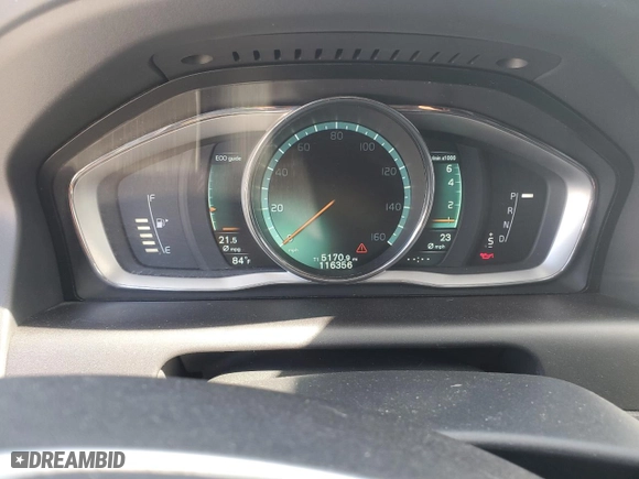 2015 Volvo XC60 T5 with VIN YV4612RK0F2747003, listed as a Copart auction lot 53536055 with 116,356 mi miles and Clean Title. Bid and sale history available at carsss.com. Image 9.