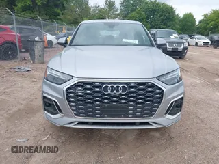 2023 Audi Q5 Sportback S line Prestige with VIN WA16AAFY1P2002049, listed as a IAAI auction lot 42450923 with 24,765 mi miles and . Bid and sale history available at DreamBid. Image 12.