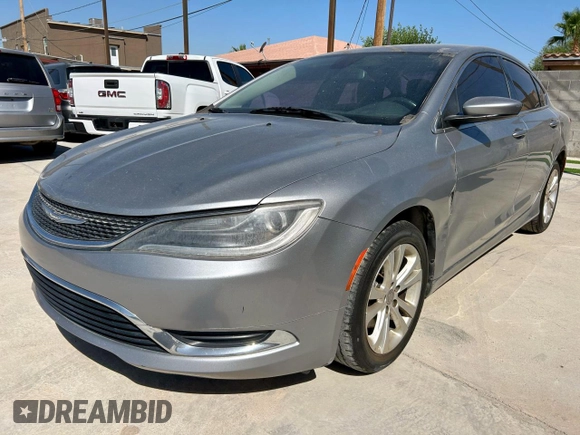 2015 Chrysler 200 Limited with VIN 1C3CCCAB4FN660631, listed as a Copart auction lot 59960725 with 204,751 mi miles and Clean title. Bid and sale history available at DreamBid. Image 2.