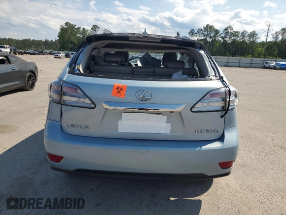 2010 Lexus RX 350 с VIN 2T2ZK1BA2AC010089, выставлен на аукционе Copart как лот 58195015 с пробегом Не указан миль и Списание • Salvage title. История ставок и продаж доступна на DreamBid. Изображение 6.