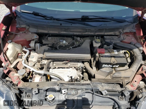2015 Nissan Rogue SV with VIN KNMAT2MT9FP557680, listed as a Copart auction lot 53566195 with 72,907 mi miles and Salvage Title. Bid and sale history available at DreamBid. Image 12.