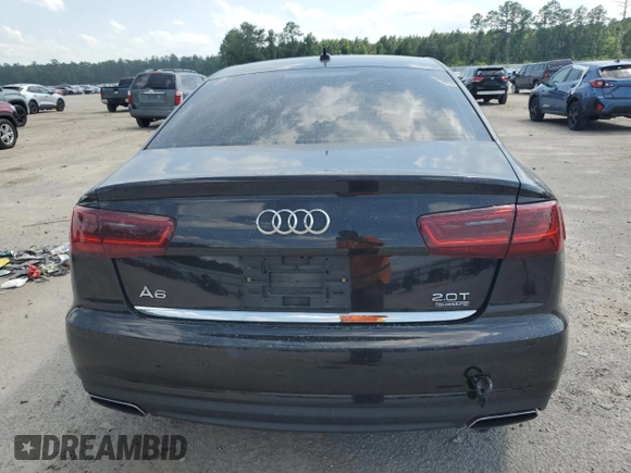 2016 Audi A6 Premium Plus with VIN WAUGFAFC0GN009716, listed as a Copart auction lot 56692645 with 82,189 mi miles and Salvage title. Bid and sale history available at DreamBid. Image 6.