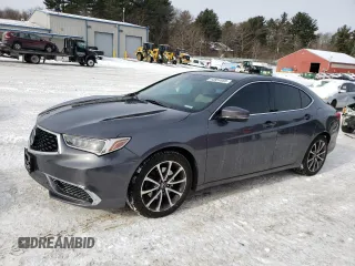 2020 Acura TLX with VIN 19UUB2F33LA001930, listed as a Copart auction lot 44854855 with 55,429 mi miles and Salvage Title. Bid and sale history available at carsss.com. Image 1.