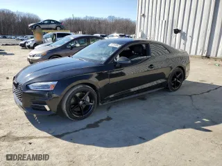 2018 Audi A5 Coupe Premium with VIN WAUSNAF5XJA001359, listed as a Copart auction lot 45184885 with NaN miles and Salvage Title. Bid and sale history available at carsss.com. Image 1.