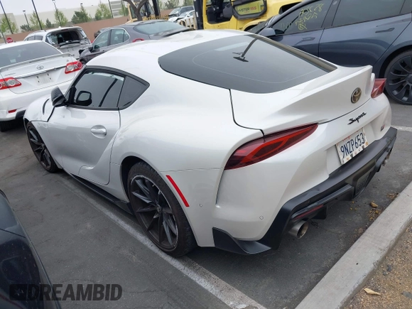 2024 Toyota Supra 3.0 with VIN WZ1DB0G09RW068052, listed as a IAAI auction lot 42164218 with 8,694 mi miles and . Bid and sale history available at DreamBid. Image 3.
