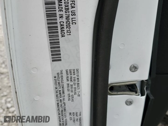 2022 Dodge Charger SXT with VIN 2C3CDXBG7NH202121, listed as a Copart auction lot 48325135 with 65,821 mi miles and Salvage Title. Bid and sale history available at DreamBid. Image 14.