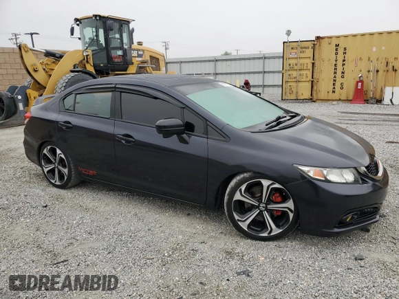 2015 Honda Civic Sedan Si with VIN 2HGFB6E56FH708397, listed as a Copart auction lot 53377305 with 112,385 mi miles and Clean Title. Bid and sale history available at carsss.com. Image 4.