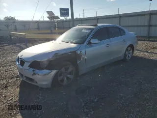 2005 BMW 5 Series 530i with VIN WBANA73585B816112, listed as a Copart auction lot 86189394 with 221,964 mi miles and Salvage Title. Bid and sale history available at carsss.com. Image 1.