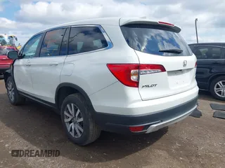 2021 Honda Pilot EX-L with VIN 5FNYF6H57MB054147, listed as a IAAI auction lot 42158910 with 37,811 mi miles and . Bid and sale history available at DreamBid. Image 3.