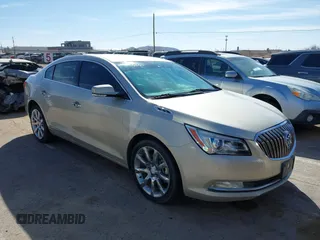 2014 Buick LaCrosse Premium I with VIN 1G4GD5G3XEF166591, listed as a IAAI auction lot 41553726 with 157,825 mi miles. Bid and sale history available at carsss.com. Image 1.