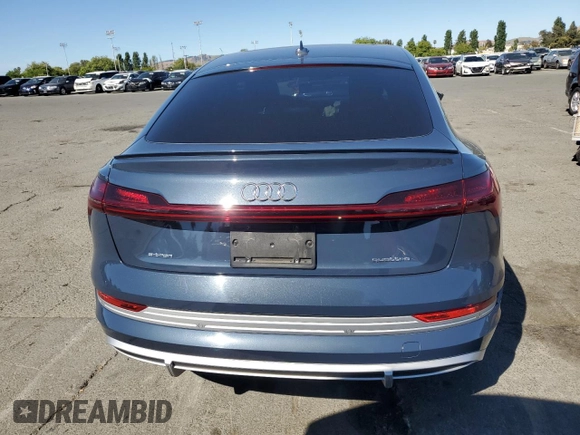 2020 Audi e-tron Sportback Prestige with VIN WA13ABGE0LB032568, listed as a Copart auction lot 56541685 with 59,360 mi miles and Salvage title. Bid and sale history available at DreamBid. Image 6.