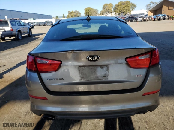 2014 Kia Optima LX with VIN 5XXGM4A73EG346328, listed as a Copart auction lot 47644525 with 184,082 mi miles and Clean Title. Bid and sale history available at carsss.com. Image 6.