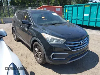 2018 Hyundai Santa Fe 2.4L with VIN 5XYZT3LB9JG550581, listed as a IAAI auction lot 42443597 with 106,322 mi miles and . Bid and sale history available at DreamBid. Image 1.