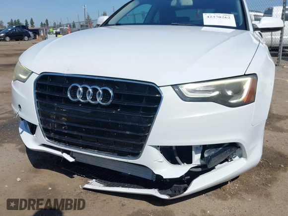 2014 Audi A5 Premium Plus with VIN WAULFAFR0EA039337, listed as a IAAI auction lot 42370262 with 106,097 mi miles and . Bid and sale history available at DreamBid. Image 6.