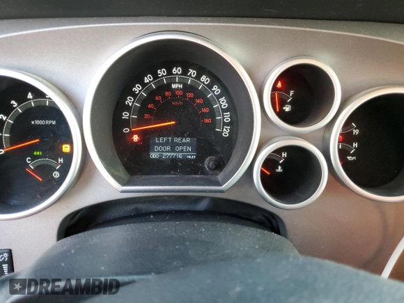 2012 Toyota Tundra 4WD Truck LTD with VIN 5TFHY5F1XCX242301, listed as a Copart auction lot 46857715 with 277,716 mi miles and Salvage Title. Bid and sale history available at carsss.com. Image 9.