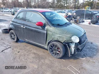 2017 FIAT 500 Pop with VIN 3C3CFFKR3HT600816, listed as a IAAI auction lot 41681908 with 130,848 mi miles. Bid and sale history available at carsss.com. Image 1.