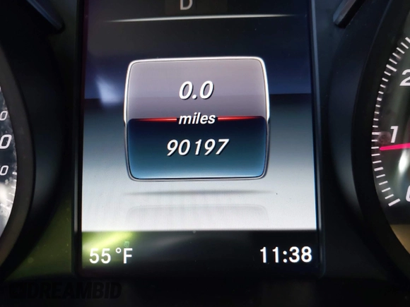 2018 Mercedes-Benz C with VIN 55SWF4JB4JU257082, listed as a IAAI auction lot 41807042 with 90,197 mi miles. Bid and sale history available at carsss.com. Image 7.