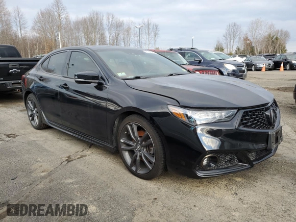 2019 Acura TLX w/A-Spec Pkg with VIN 19UUB2F69KA007613, listed as a Copart auction lot 87847495 with 54,312 mi miles and Non Repairable. Bid and sale history available at carsss.com. Image 4.
