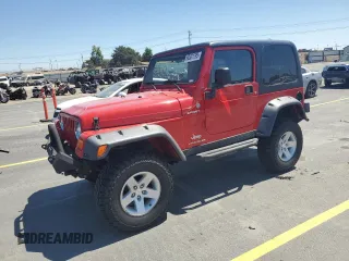 2004 Jeep Wrangler Sport with VIN 1J4FA49S24P720488, listed as a Copart auction lot 60331795 with 134,974 mi miles and Salvage title. Bid and sale history available at DreamBid. Image 1.