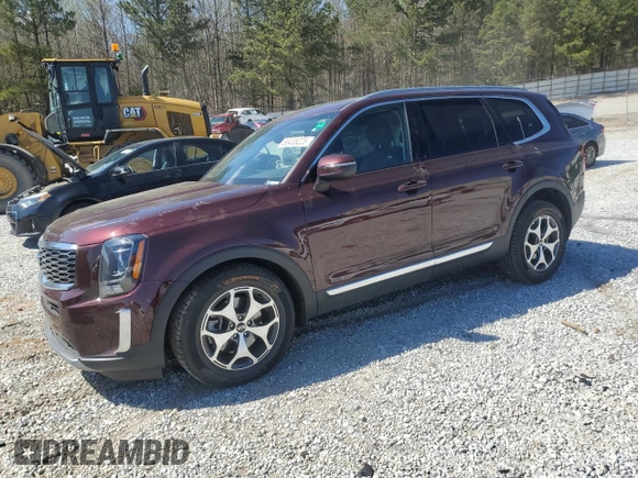 2021 Kia Telluride EX with VIN 5XYP3DHC1MG108526, listed as a Copart auction lot 50435225 with 63,489 mi miles and Salvage title. Bid and sale history available at DreamBid. Image 1.